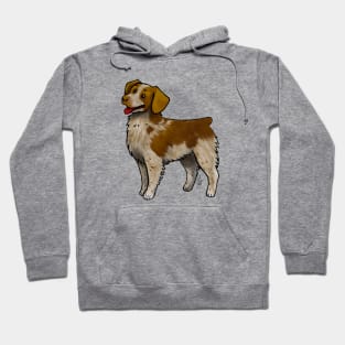 Dog - Brittany - Orange Roan Hoodie